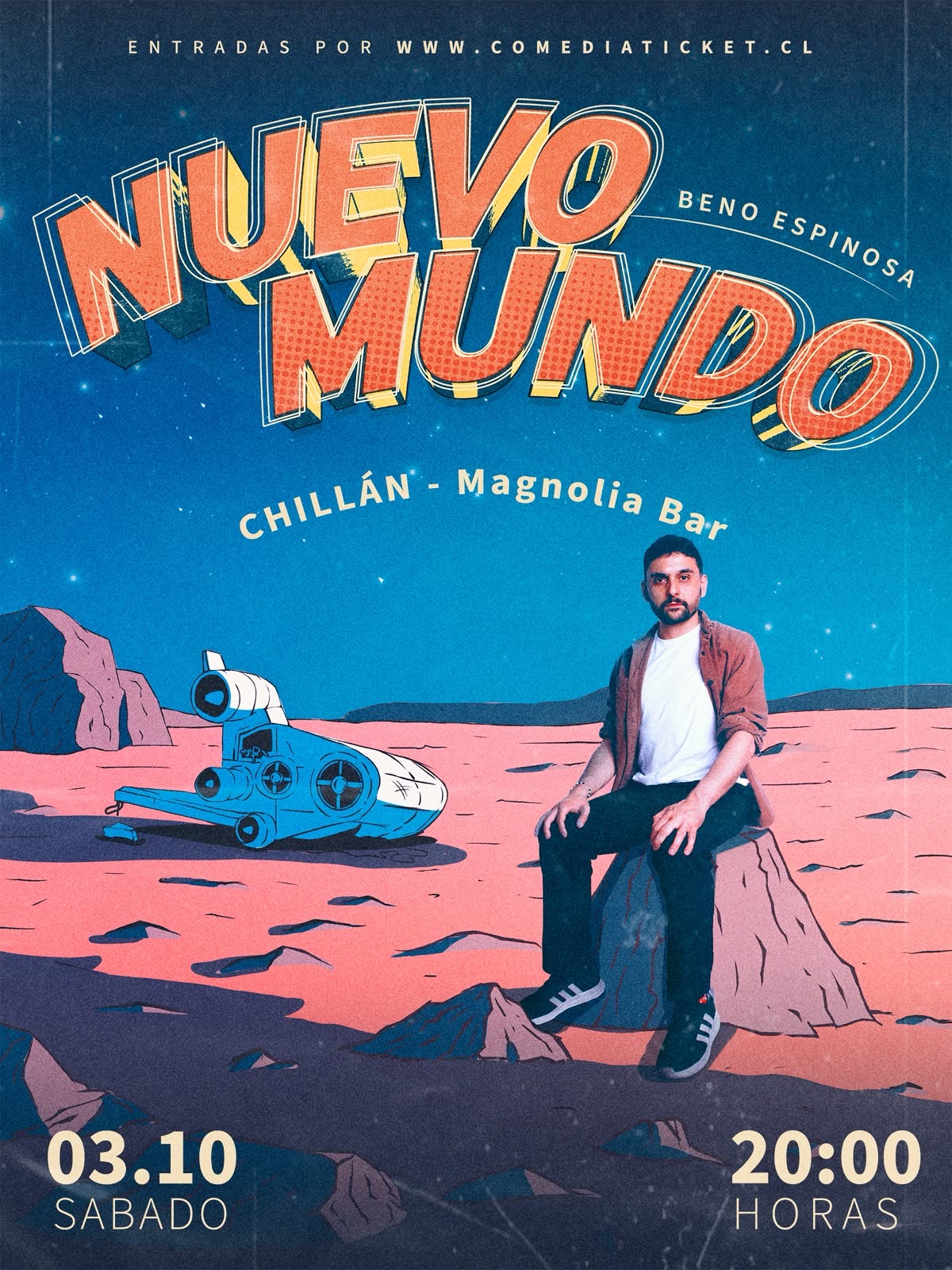 Flyer de Nuevo Mundo con Beno Espinosa en Magnolia Bar